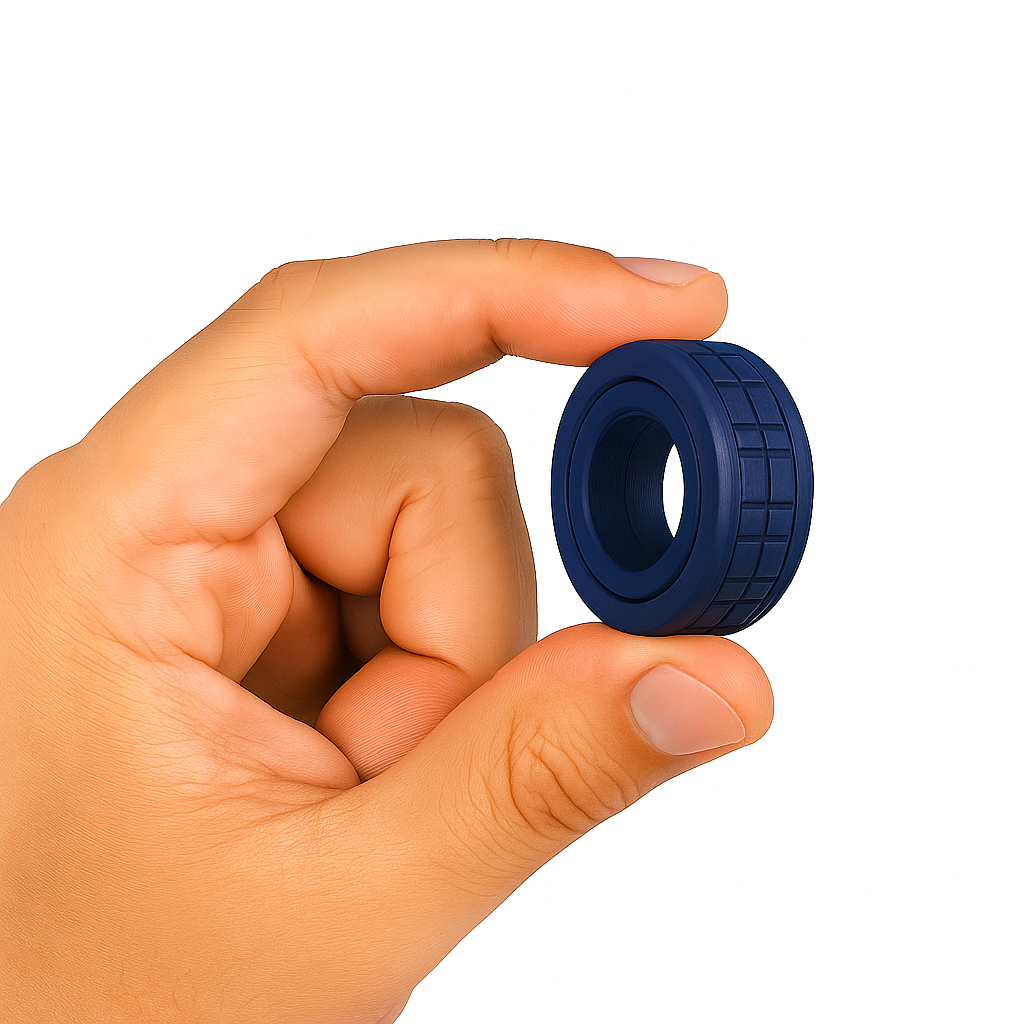 MagnoClick 16™ Magnetic Ring Spinner – Slow-Click Fidget Ring with 16 Powerful Magnets & Precision Bearing for Focus, Calm & Stress Relief