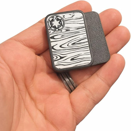 X24 Magnetic EDC Slider – Wood Grain Design with Star Detail