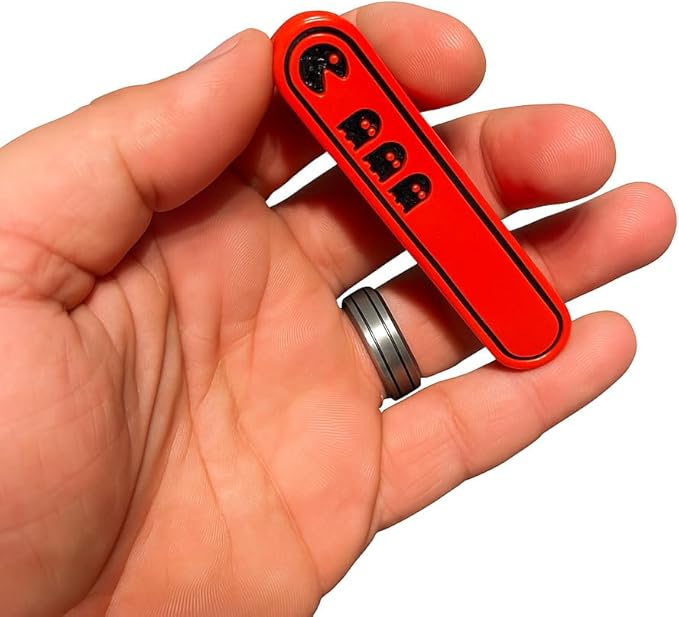 Red Phantom Slider, 28-Magnet Precision Fidget Toy with Ultra-Smooth Glide