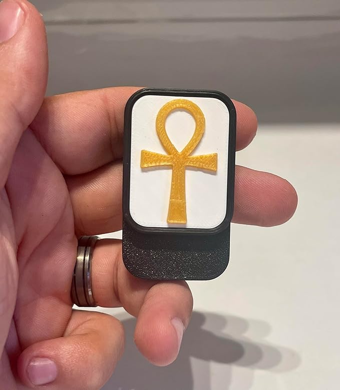 PharaohShift Dual Power Slider, Magnetic Fidget Toy with AnkhSlide and HorusGlide, 12X Magnetic Force