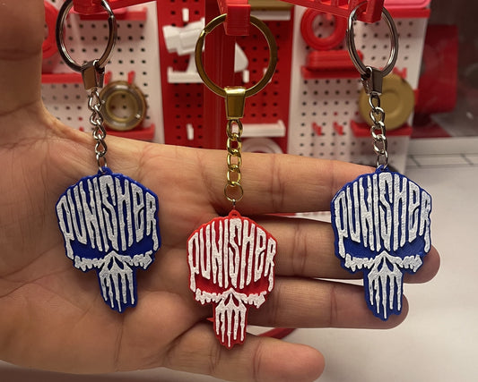 Dazzler Craft “Punisher” Skull Keychain