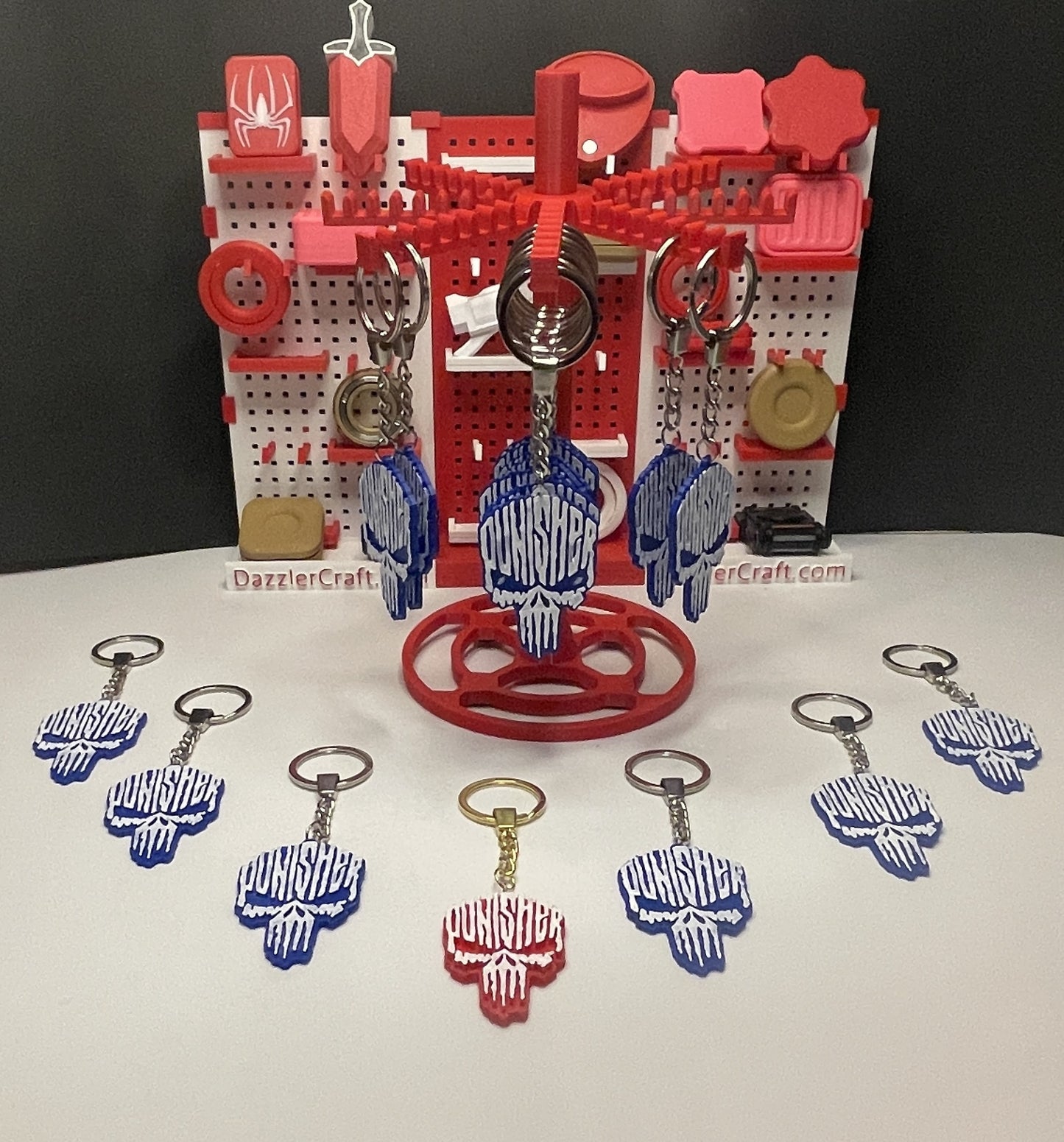 Dazzler Craft “Punisher” Skull Keychain