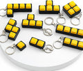 CLICKPACK Mechanical Fidget Clicker Keychain Set – 9 Style EDC Bundle