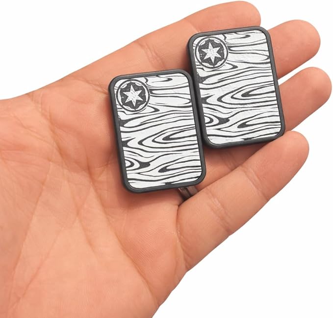 X24 Magnetic EDC Slider – Wood Grain Design with Star Detail