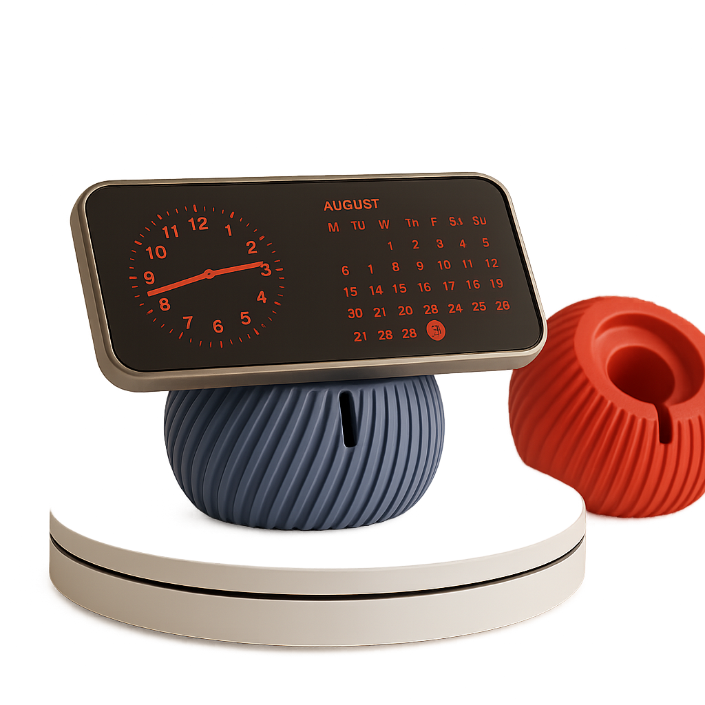 DazzlerCraft OrbitDock™ – MagSafe Phone Stand with Sculpted Shell Base