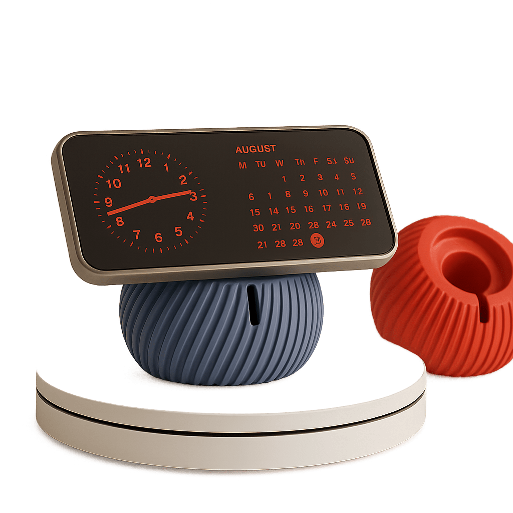 DazzlerCraft OrbitDock™ – MagSafe Phone Stand with Sculpted Shell Base