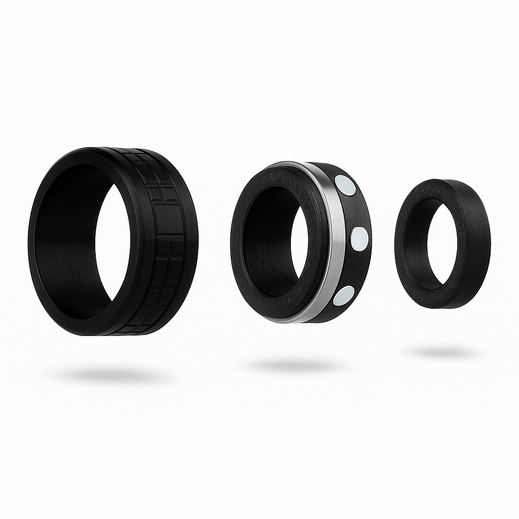 MagnoClick 16™ Magnetic Ring Spinner – Slow-Click Fidget Ring with 16 Powerful Magnets & Precision Bearing for Focus, Calm & Stress Relief