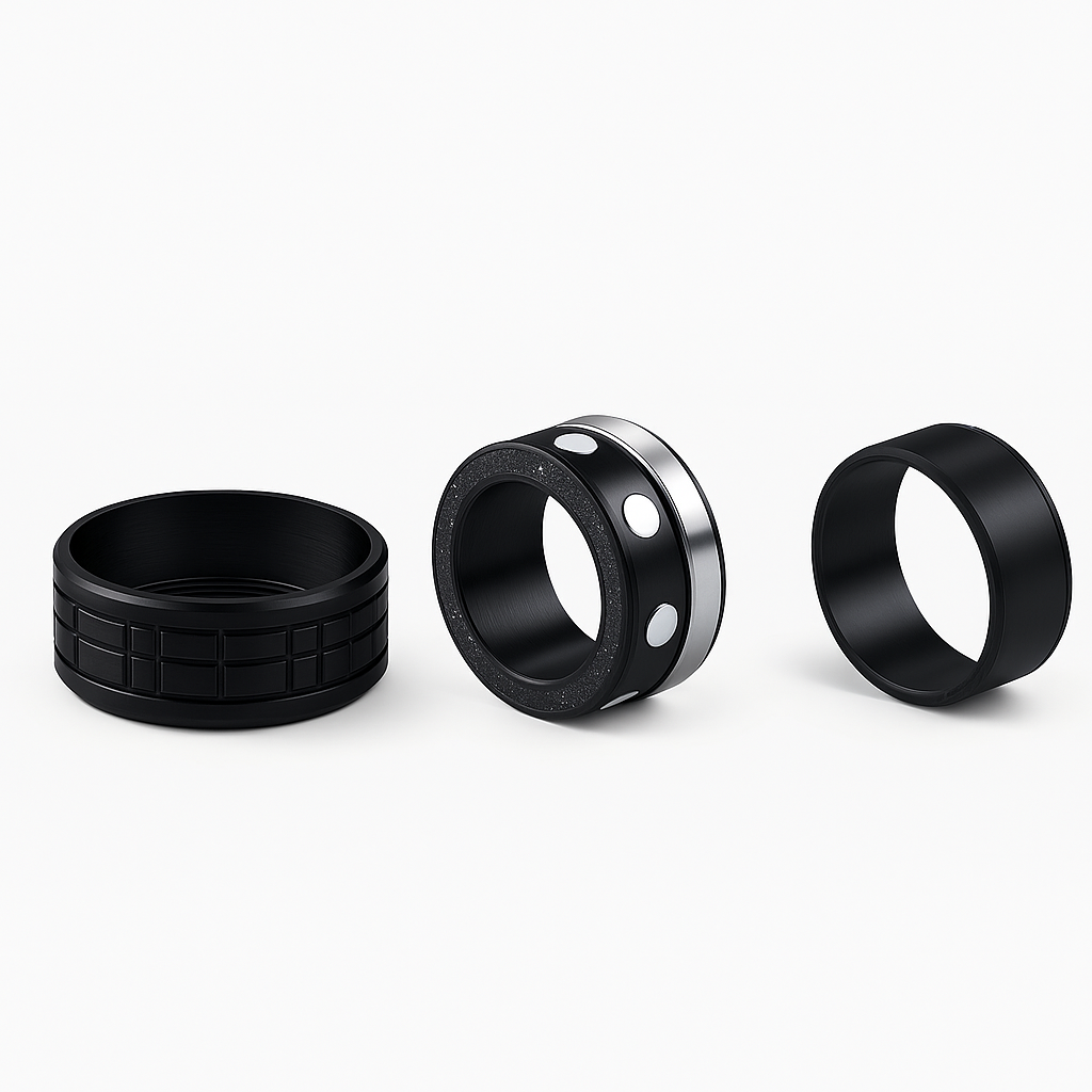 MagnoClick 16™ Magnetic Ring Spinner – Slow-Click Fidget Ring with 16 Powerful Magnets & Precision Bearing for Focus, Calm & Stress Relief