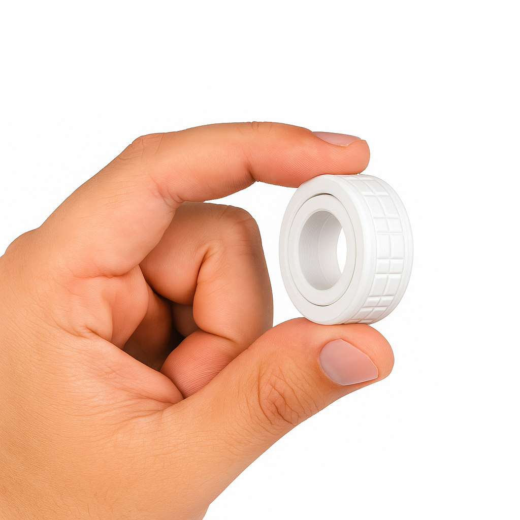 MagnoClick 16™ Magnetic Ring Spinner – Slow-Click Fidget Ring with 16 Powerful Magnets & Precision Bearing for Focus, Calm & Stress Relief