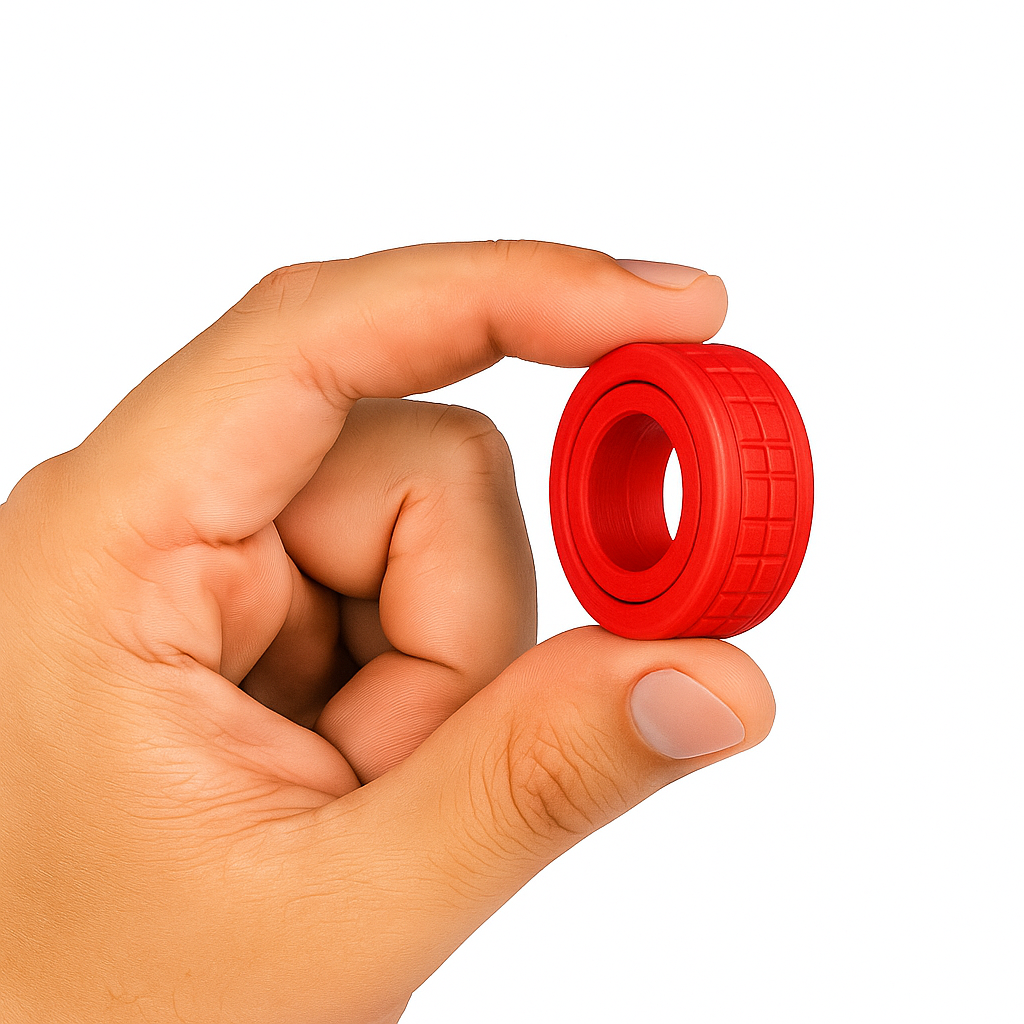 MagnoClick 16™ Magnetic Ring Spinner – Slow-Click Fidget Ring with 16 Powerful Magnets & Precision Bearing for Focus, Calm & Stress Relief