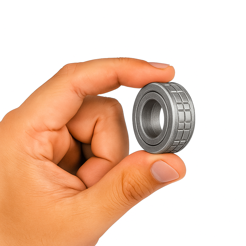 MagnoClick 16™ Magnetic Ring Spinner – Slow-Click Fidget Ring with 16 Powerful Magnets & Precision Bearing for Focus, Calm & Stress Relief