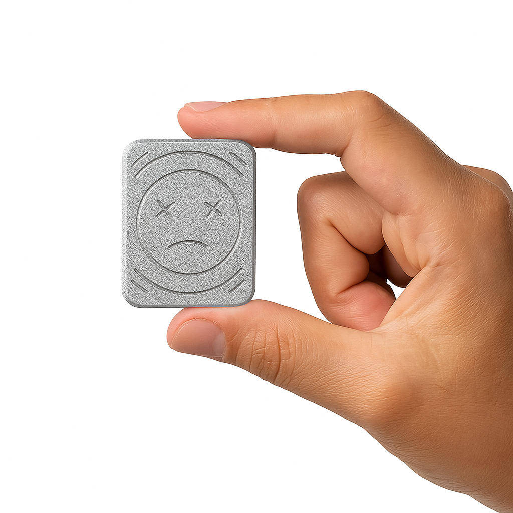 MagSad Slider Fidget – 24-Magnet Precision Slider Toy with Imposed Sad Face Design