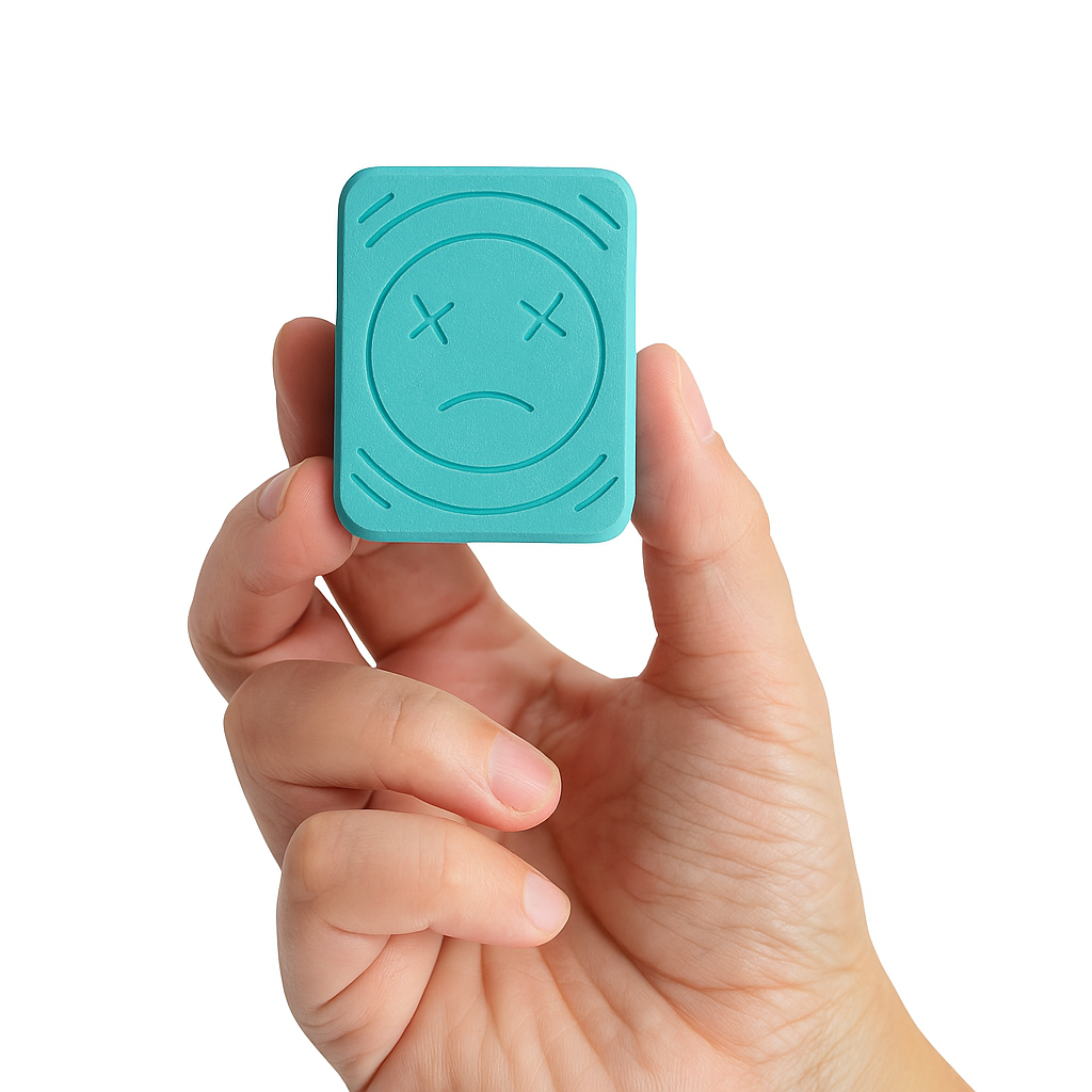 MagSad Slider Fidget – 24-Magnet Precision Slider Toy with Imposed Sad Face Design