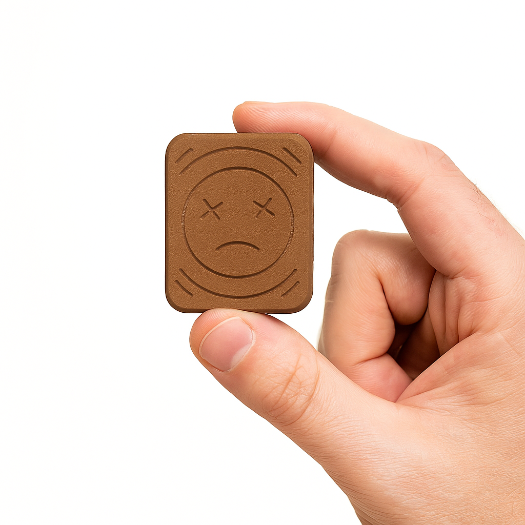 MagSad Slider Fidget – 24-Magnet Precision Slider Toy with Imposed Sad Face Design