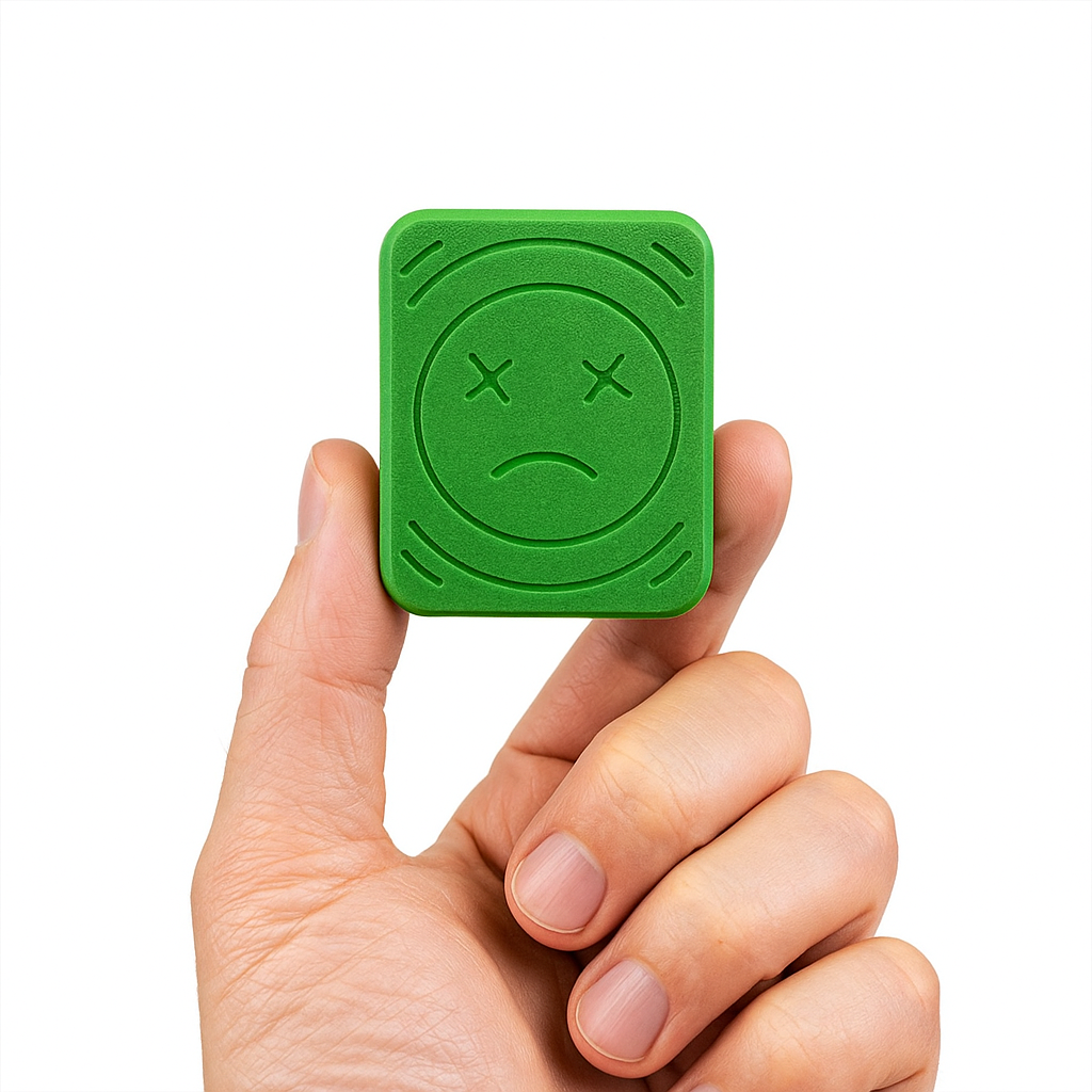 MagSad Slider Fidget – 24-Magnet Precision Slider Toy with Imposed Sad Face Design