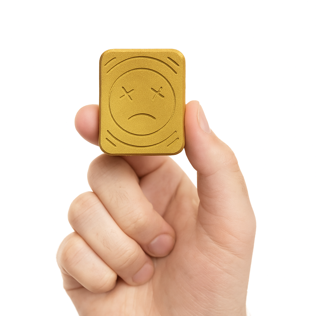 MagSad Slider Fidget – 24-Magnet Precision Slider Toy with Imposed Sad Face Design