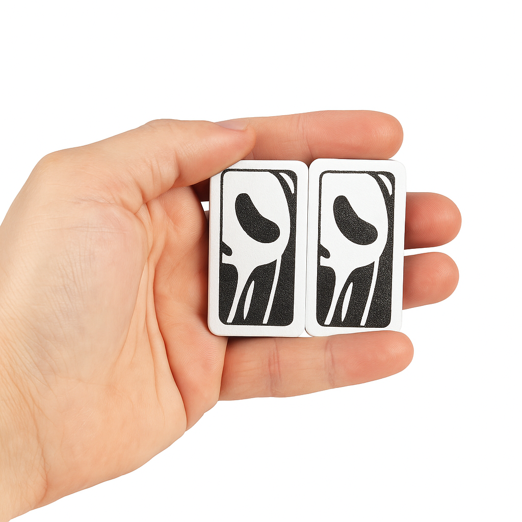 EchoMask Magnetic Slider 16X – Black and White Theme, 16 Strong Magnets, Smooth Silent Fidget for Focus & Calm