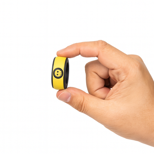 ReaperRing Magnetic Spinner 16X – High-Performance Bearing, 16 Powerful Magnets, Bold Yellow Skull Design, EDC Stress Relief Fidget Toy