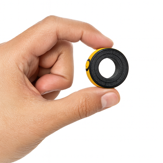 ReaperRing Magnetic Spinner 16X – High-Performance Bearing, 16 Powerful Magnets, Bold Yellow Skull Design, EDC Stress Relief Fidget Toy