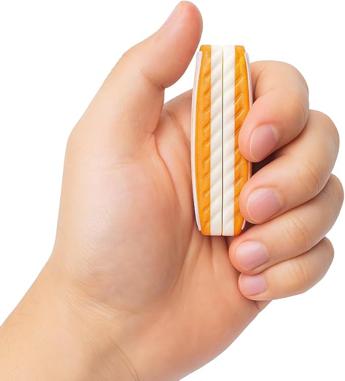 MagnoBrick™ 16X Strong Magnet Fidget Slider – Geometric Pattern, Gold