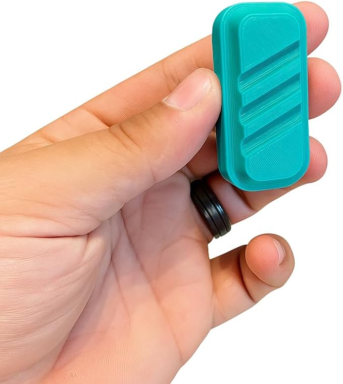 DesertGlide 20X Magnetic Fidget Slider, Gold Metallic, Portable Stress Relief Toy