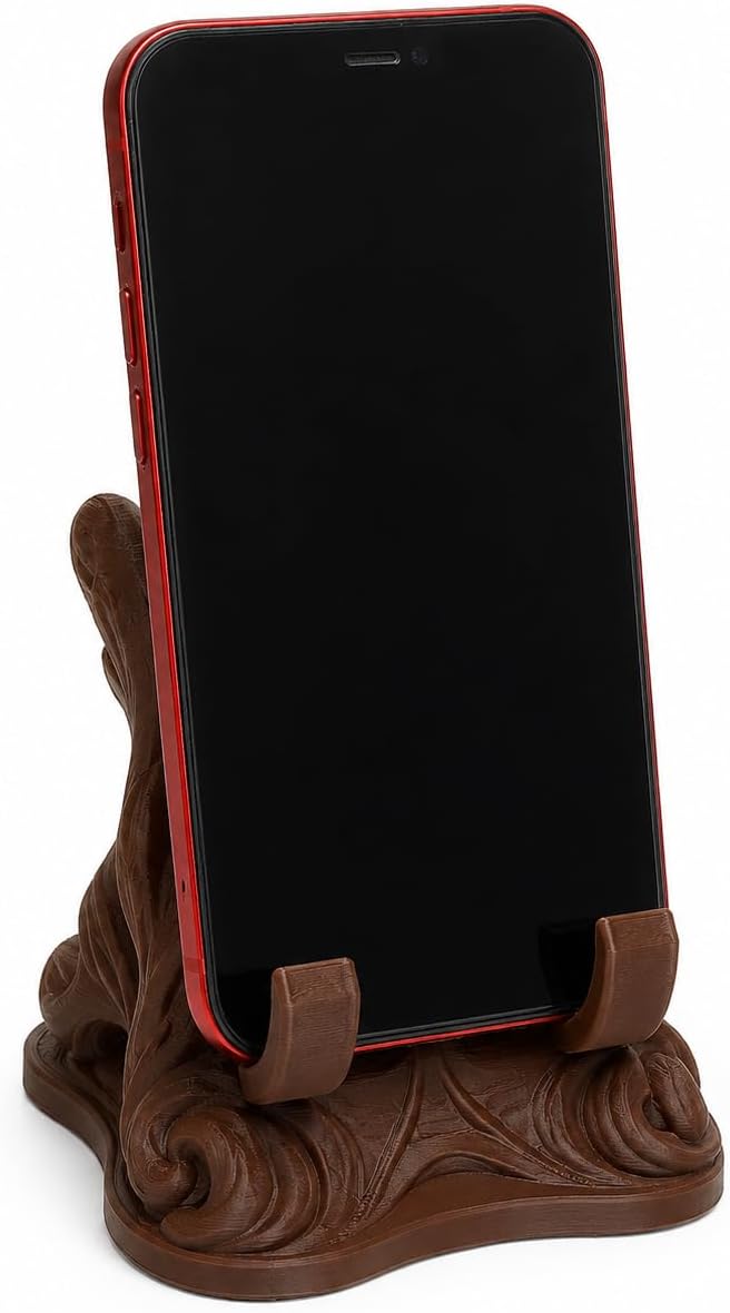 Woodland Squirrel Phone Stand Decorative Desktop Mobile Holder