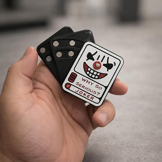 CHAOS CORE X14™ Magnetic EDC Slider with 14 Strong Magnets, Steel Ball Core, Joker Why So Serious Design, Pocket Focus and Stress Relief Tool for Adults