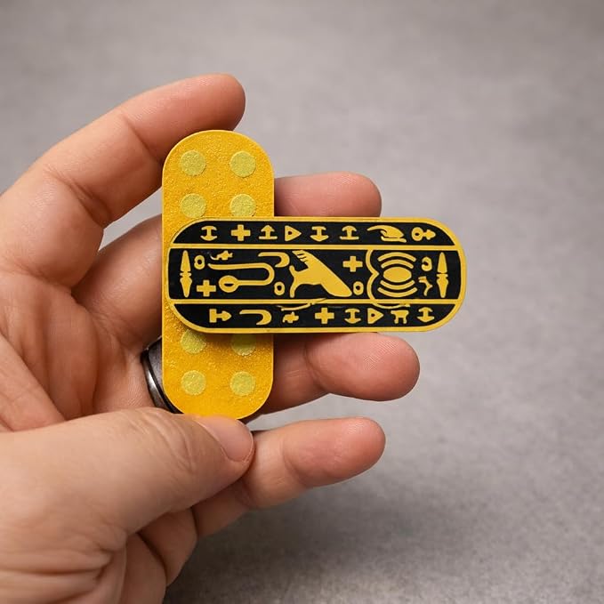 PharaGlide 24X Magnetic Cartouche Slider, 24 Magnet Precision Fidget, EDC Stress Relief for Adults