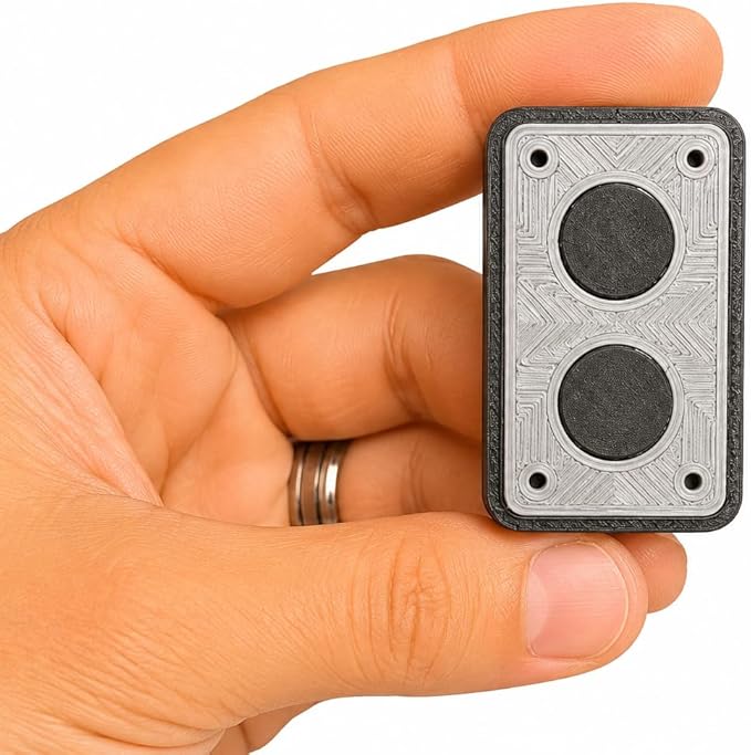 DazzlerCraft SpinVault Magnetic Slider and Spinner, 32 Strong Magnets, 4 Bearings, Haptic Fidget Toy for Adults