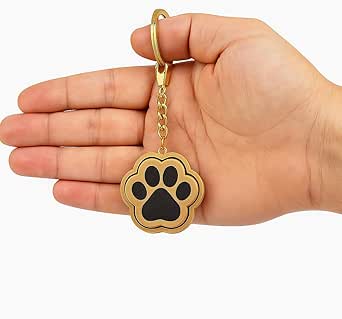 PawPrint™ Fidget Keychain – Black & Gold Sensory Stress Relief Toy, 4.5 cm Compact Design