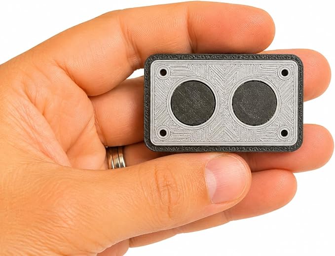 DazzlerCraft SpinVault Magnetic Slider and Spinner, 32 Strong Magnets, 4 Bearings, Haptic Fidget Toy for Adults