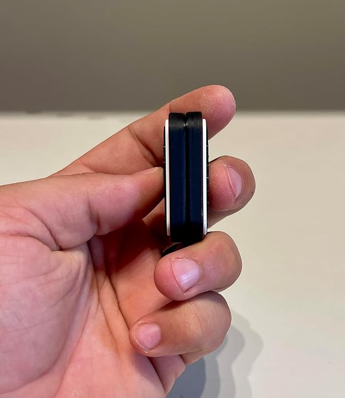 GrinShift 12X Magnetic Fidget Slider – Black &amp; White Portrait Design with Red Frame