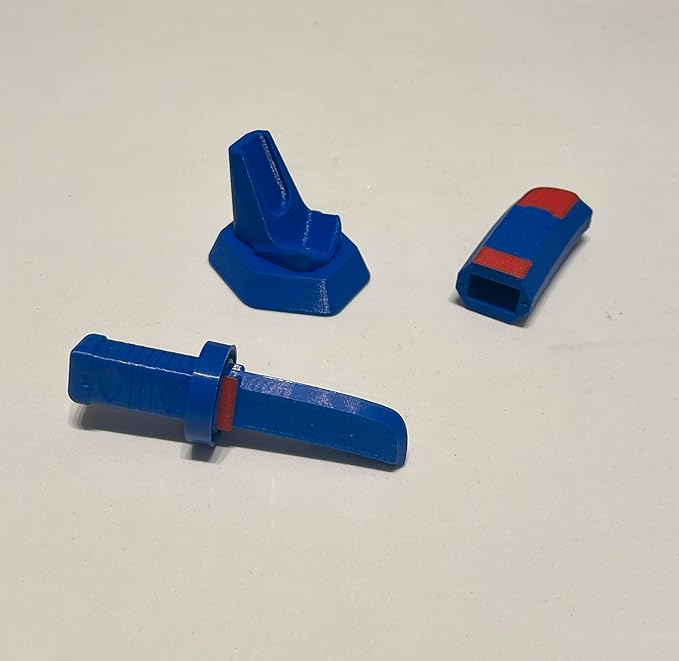 Fantasy Magnetic Sword Fidget with Adjustable Desktop Stand – Detachable Base, Blue & Red