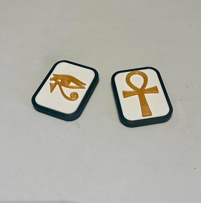 PharaohShift Dual Power Slider, Magnetic Fidget Toy with AnkhSlide and HorusGlide, 12X Magnetic Force