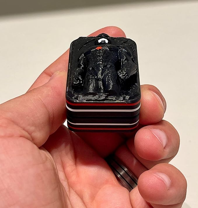 ShadowVigil 22X Magnetic Fidget Slider – Black with Red &amp; White Stripes, Desk Toy