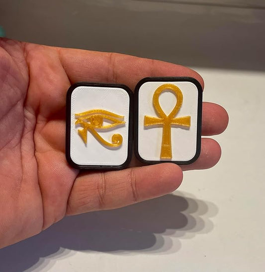 PharaohShift Dual Power Slider, Magnetic Fidget Toy with AnkhSlide and HorusGlide, 12X Magnetic Force