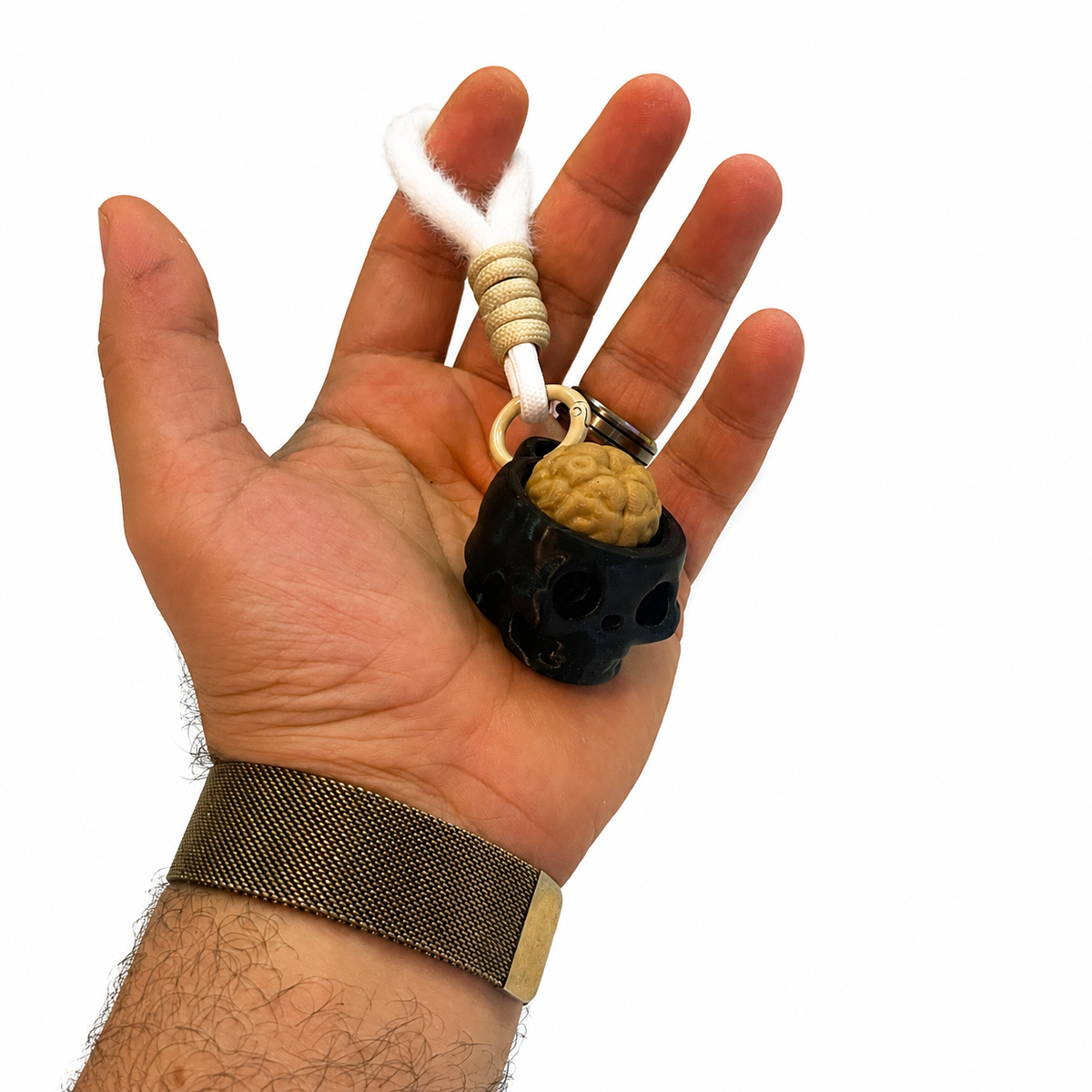 BrainClick™ — Skull Brain Clicker Keychain