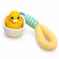 Mr.Fidgey DuckyNest Duck Keychain, Cute Yellow Duck in Basket Charm with Fuzzy Wrist Strap, Portable Bag Charm and Collectible Accessory