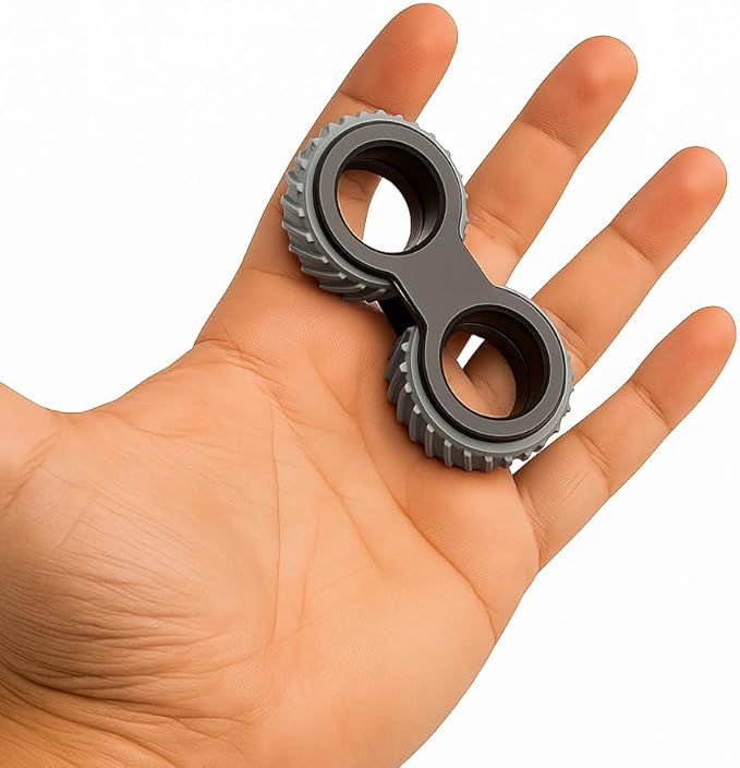 GearGrind™ Turbo Duo Spinner – Fidget Toy with Textured Grip