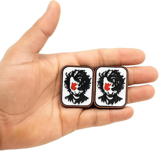 DarkJoker™ Magnetic Slider EDC Toy – Black & White Artistic Design with Red Accent